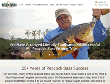 Tablet Screenshot of peacock-bassfishing.com